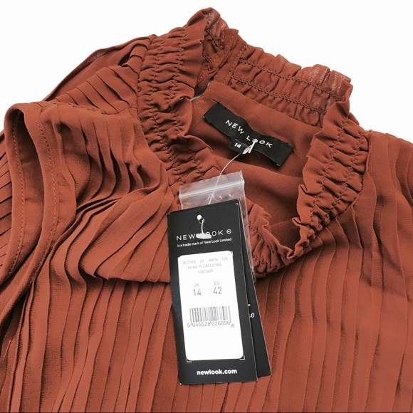 Rust orange NEW LOOK pleated tank - Picture 7 of 7